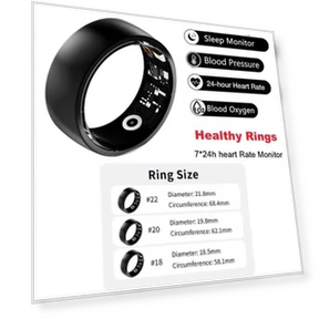 Smart Ring with Charging Case — Smart Rings, Lucky Start Smart watch