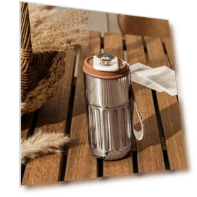 Smart Thermos Bottle with LED Temperature Display — Travel Drinkware, GYROBALL