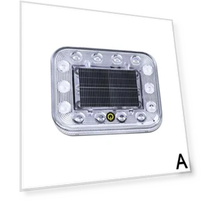 Solar Warning Light with Touch Control — Vehicle Safety Signals, JOHO