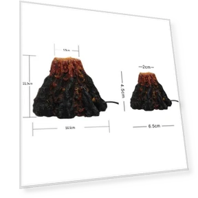 Underwater LED Volcanic Aquarium Ornament — Lights, YuTao