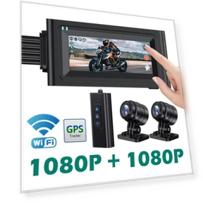 Waterproof Motorcycle Camera with Touch Screen WiFi — Wearable Cameras, JOHO