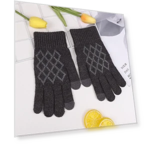 Winter Jacquard Gloves with Touchscreen — Cold Weather Gloves, Outdoor Boutique TOP