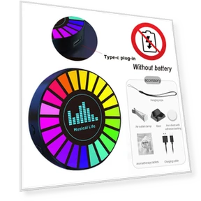 3D Smart RGB Sound Pickup Ambient Light — Light Kit, Timeless Home
