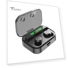 Bluetooth Stereo Earbuds with LED Digital Display — In-Ear Headphones, Computer Life