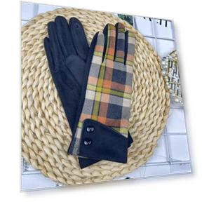 Checkered Women's Gloves — Gloves & Mittens, Female s