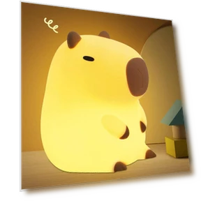 Cute Capybara Silicone Night Light — Night Lights, Exquisite goods home furnishing