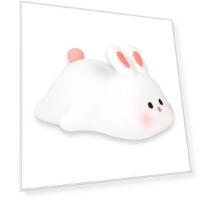 Cute Rabbit Silicone Pat Lamp — Lamps & Shades, GYROBALL