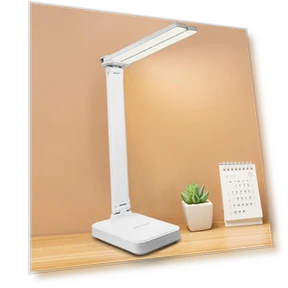 LED Desk Lamp with 3 Brightness Levels — Study & Desk Lighting, Intelligent Living Hall