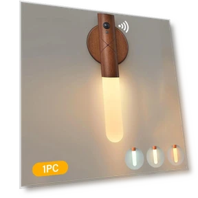 LED Wooden Touch Night Light with Motion Sensor — Night Lights, Build My Home
