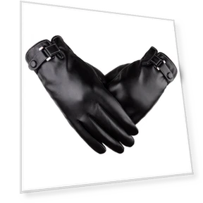 Men's Leather Touchscreen Gloves — Gloves & Mittens, Female s