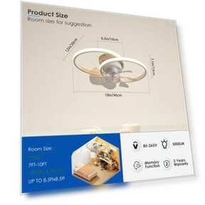 Modern Smart Ceiling Fan with Light — Ceiling Fans & Accessories, Comfort Homeware