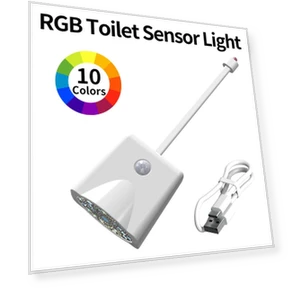 Motion Sensor Smart Toilet Night Light with Star Projector — Night Lights, Good Household Items