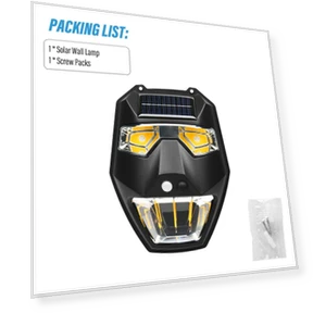 Outdoor Solar Garden Wall Light — Outdoor Security & Flood Lighting, Lntelligent Living Hall