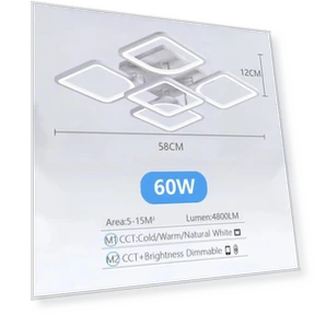 Smart Ceiling Lamp — Overhead Lighting, Home Textile Home Decoration