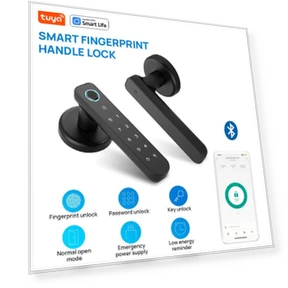 Smart Door Lock with Fingerprint Scanner — Smart Home Security, Build My Home