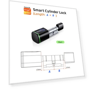 Smart Electronic Door Lock with Fingerprint, APP, Keys, and IC Card Unlock — Smart Home Security, Super Dream Home