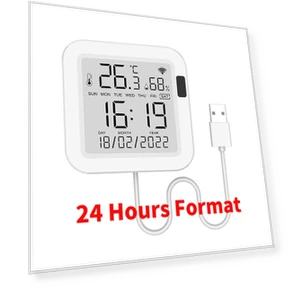 Smart Temperature and Humidity Sensor with Backlight — Home Climate Control, HIMO Group