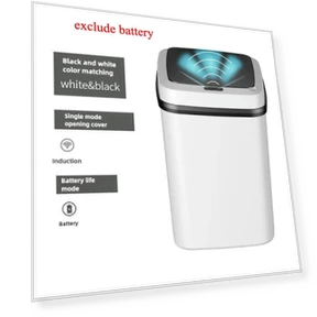 Smart Touchless Trash Can — Kitchen Cans, Happy Home Mall