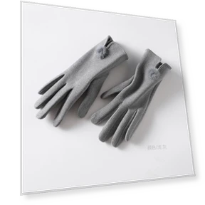 Touchscreen Gloves with Rabbit Fur Lining — Gloves, Female s