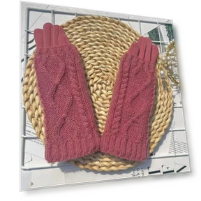 Touchscreen Knit Wool Gloves — Arm Warmers, Female s