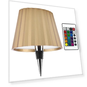 Wireless Bottle Table Lamp — Desk & Table Lighting, Rainbow Rain