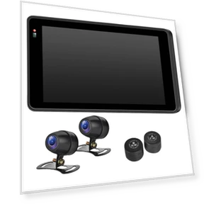 5-inch Wireless Carplay Android Auto Motorcycle Camera — Rearview Cameras for Cars, Simplistic Living Home
