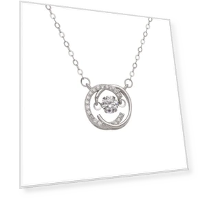 Double C Beating Heart Fashion Necklace — Men's Necklaces, Fashion footsteps