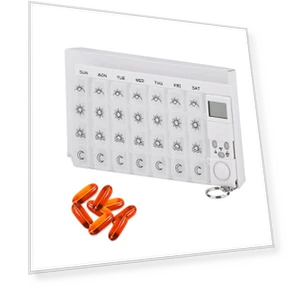 Electronic Timer Pill Organizer — Medication Accessories, Stone Home