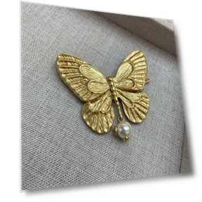 Golden Smart Butterfly Pearl Jewelry Set — Jewelry Sets, Fashion footsteps