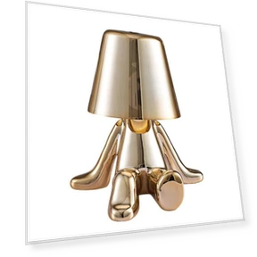 Golden Statue Desk Lamp with USB Charging — Study & Desk Lighting, Magic Kitchen