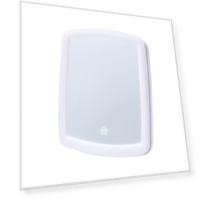 LED Vanity Mirror with Touch Screen — Handheld, Vinde Home