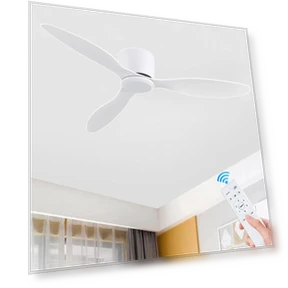 Modern Fan with Quiet DC Motor — Ceiling Fans, Seahorse Home