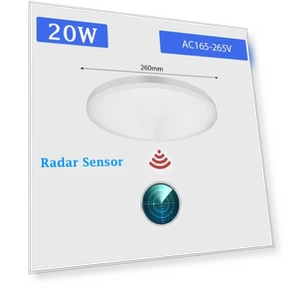 Radar Sensor LED Ceiling Light Panel — Overhead Lighting, AE Selection
