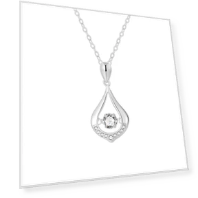 Silver Water Drop Smart Necklace — Smart Jewelry, Gentle clothing world