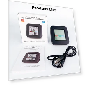 Smart WiFi Temperature and Humidity Sensor with Universal IR Remote Control — Smart Home Hubs & Controllers, Super Dream Home