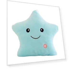 Soft LED Star Pillow — Night Lights, laitangmu