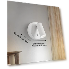 Touch-Controlled LED Wall Light — Wall Lighting, Seahorse Home