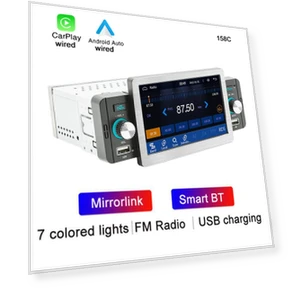 1din 5 HD Touchscreen Car Monitor — Stereo Receivers, Auto Launcher