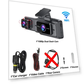3-Channel WIFI Car Dash Camera — Dashboard Cameras, Auto Accessories Home