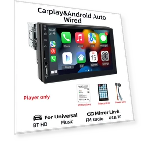 7-inch Car Radio Receiver with Carplay and Android Auto — Stereo Receivers, Auto Launcher