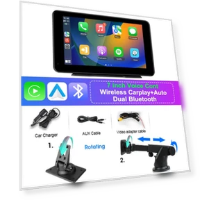 7-inch CarPlay Android Auto Car Radio Multimedia Video Player — Stereo Receivers, Auto Accessories Home