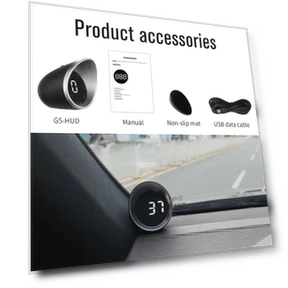 Car Heads-Up Display — Clock, Auto Accessories Home