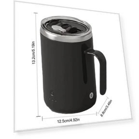 Magnetic Self-Stirring Mug — Beverage Warmers, DC-HOME-4