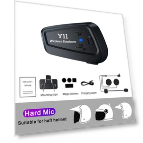 Motorcycle Helmet Bluetooth Headset — Wireless Headsets for Powersports, Cars Auto Home