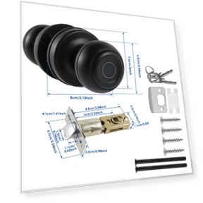 Smart Door Handle with Fingerprint Scanner — Biometric Security, ToyousoniC