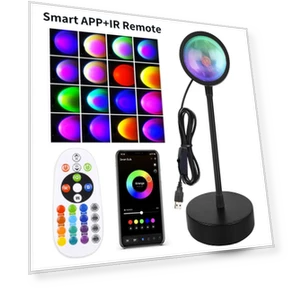Smart Sunset LED Night Light — Night Lights, Intelligent Living Hall