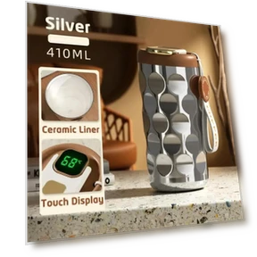 Smart Thermos Bottle with LED Temperature Display — Beverage Warmers, Indoor Furniture
