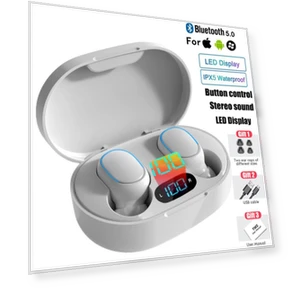 TWS Wireless Bluetooth Earbuds — In-Ear Headphones, Auto Launcher