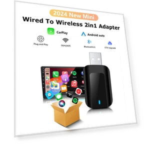 Wireless Carplay Android Auto Adapter — USB, Auto Launcher