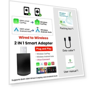 Wireless CarPlay Android Auto Adapter — Phone Accessories, Auto Accessories Home